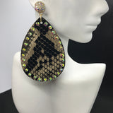 Sasha Snakeskin Earrings